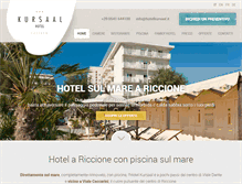 Tablet Screenshot of hotelkursaal.it